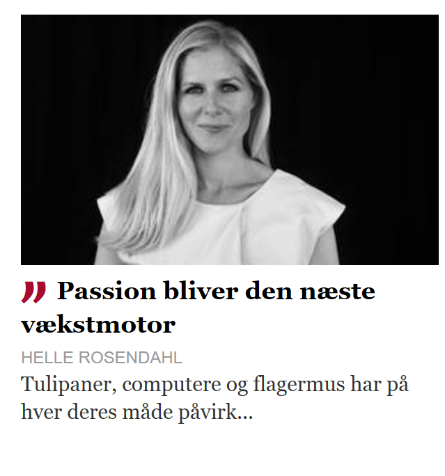 Finans.dk klumme om passion - Storytelling Akademiet