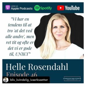 Bliv Kvindelig Iværksætter - podcast, Helle Rosendahl